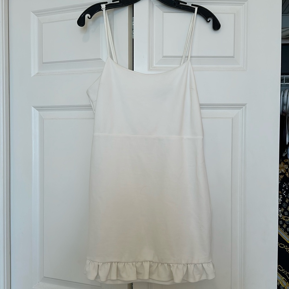 Lulus Spoonful of Sass White Ruffled Bodycon Mini Dress